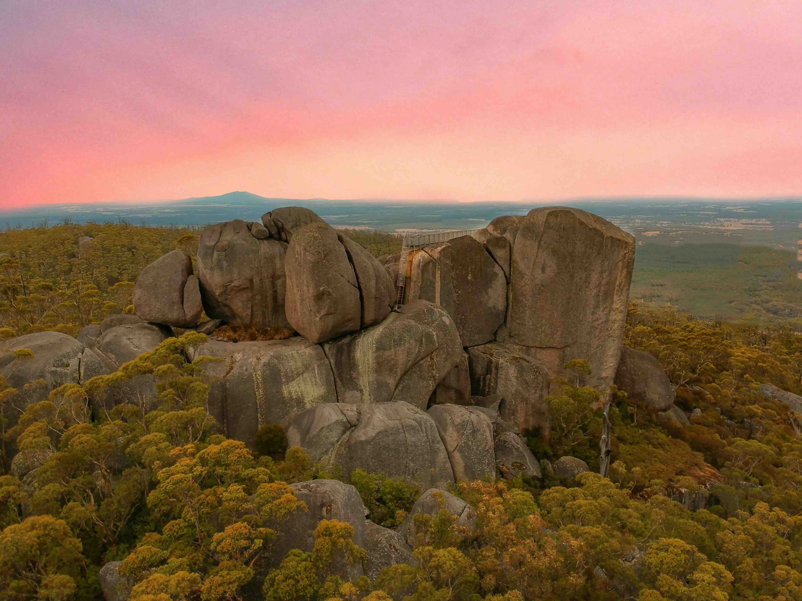 Granite Skywalk dans le parc national de Porongurup en Australie.