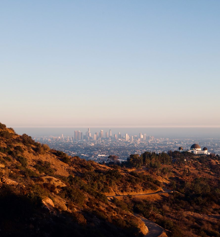 Vue panoramique sur Los Angeles depuis Griffith Observatory