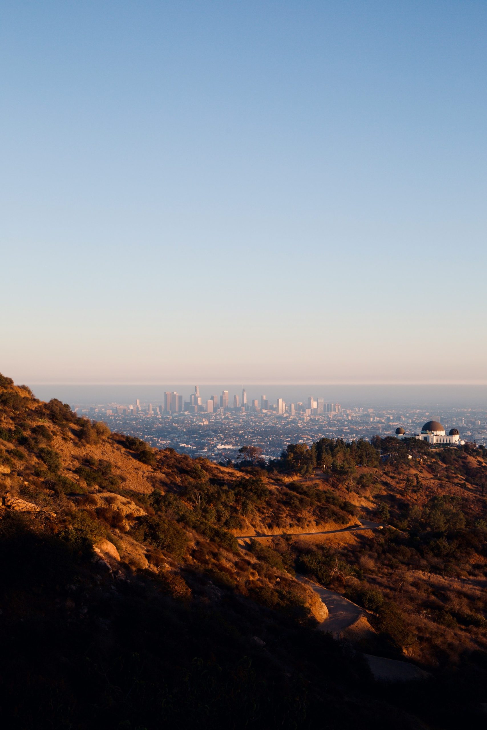 Vue panoramique sur Los Angeles depuis Griffith Observatory