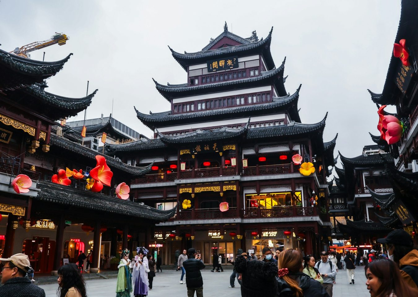 Architecture traditionnelle dans la vieille ville de Shanghai